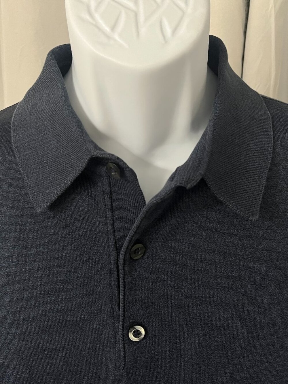 🔵 St. Croix Men’s Navy Blue Short Sleeve Fashion Polo Shirt L ✨